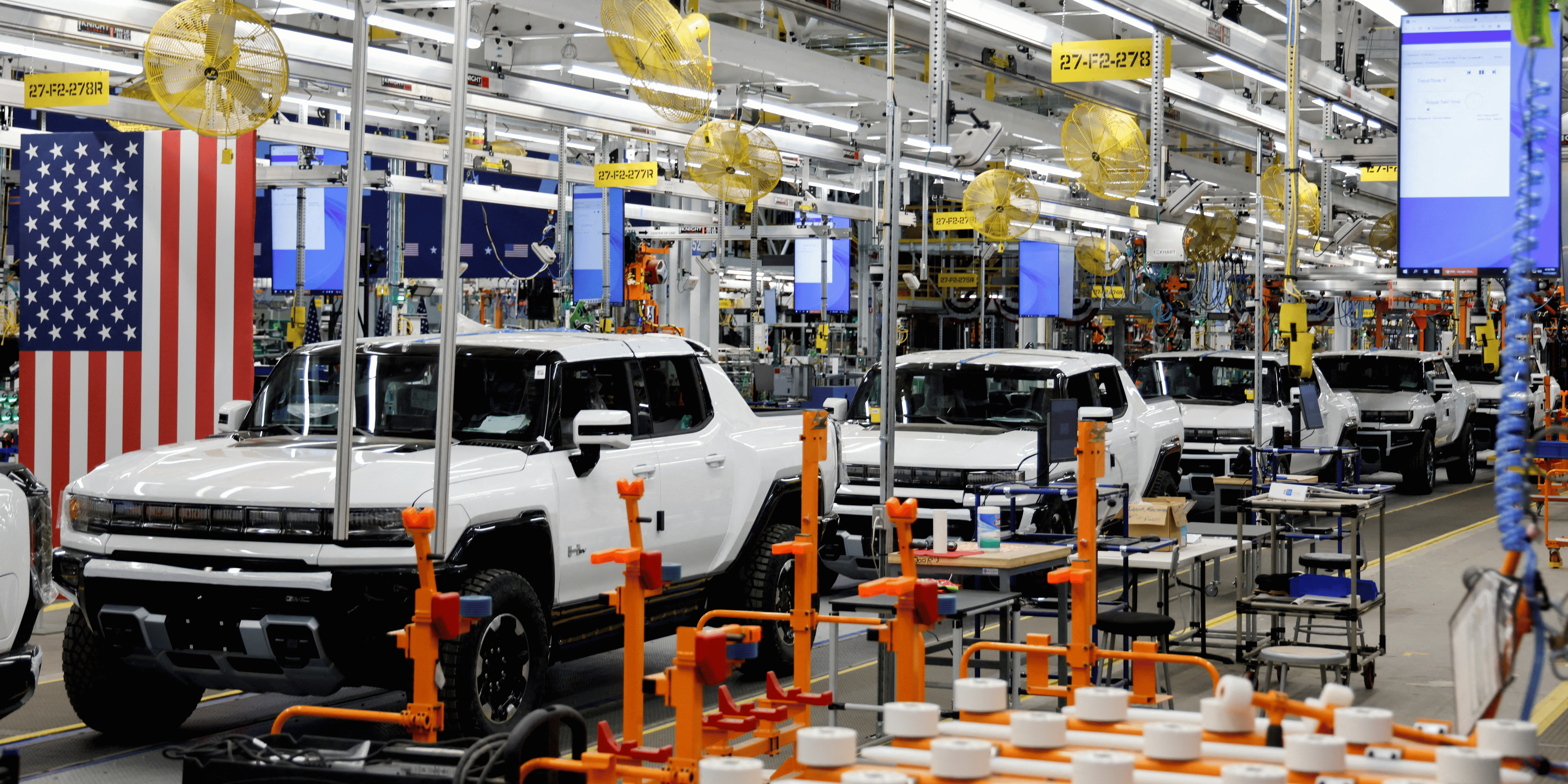 Une usine automobile a detroit, michigan, etats-unis