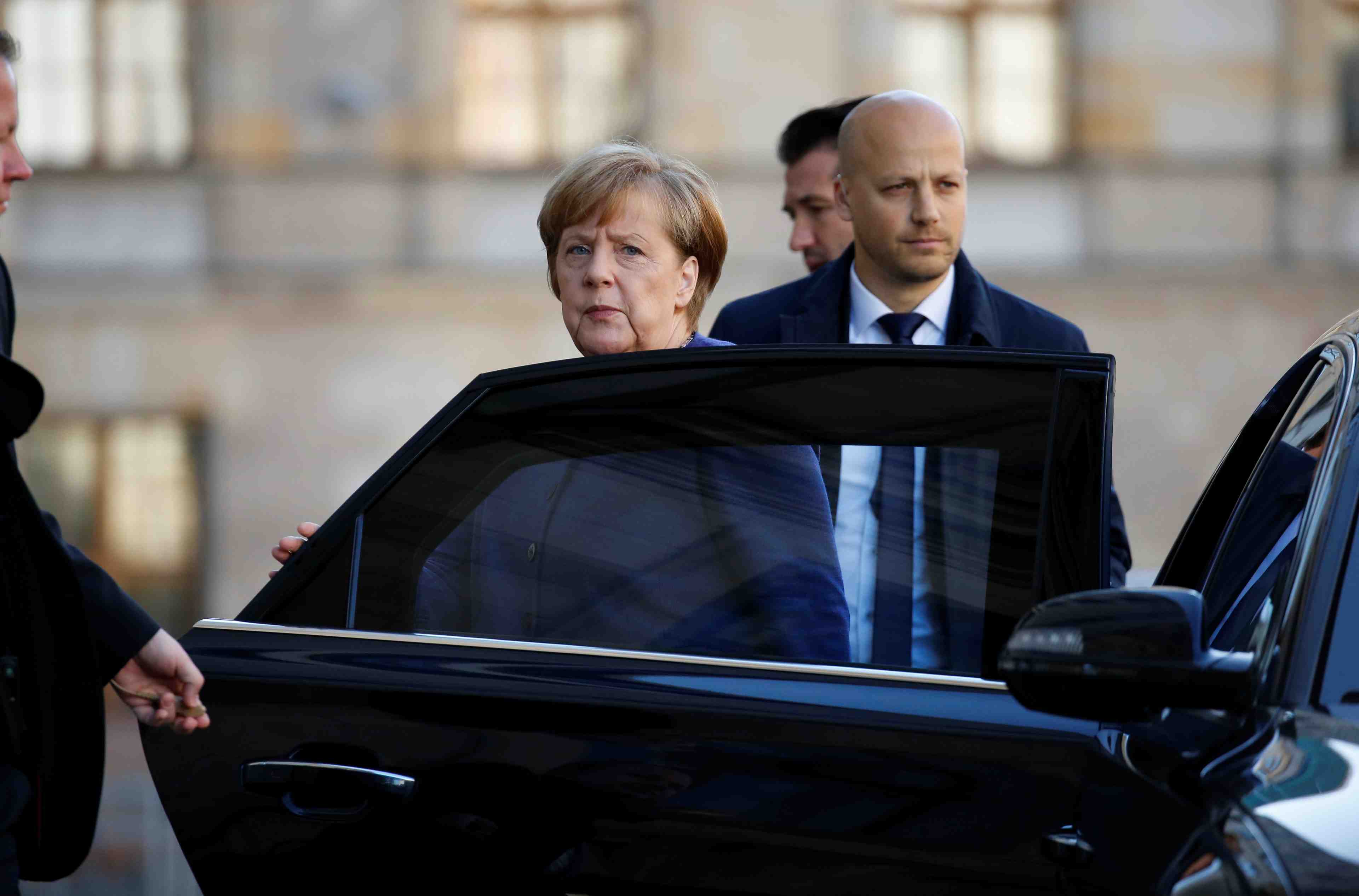 Merkel a apaise l'atmosphere des negociations de coalition