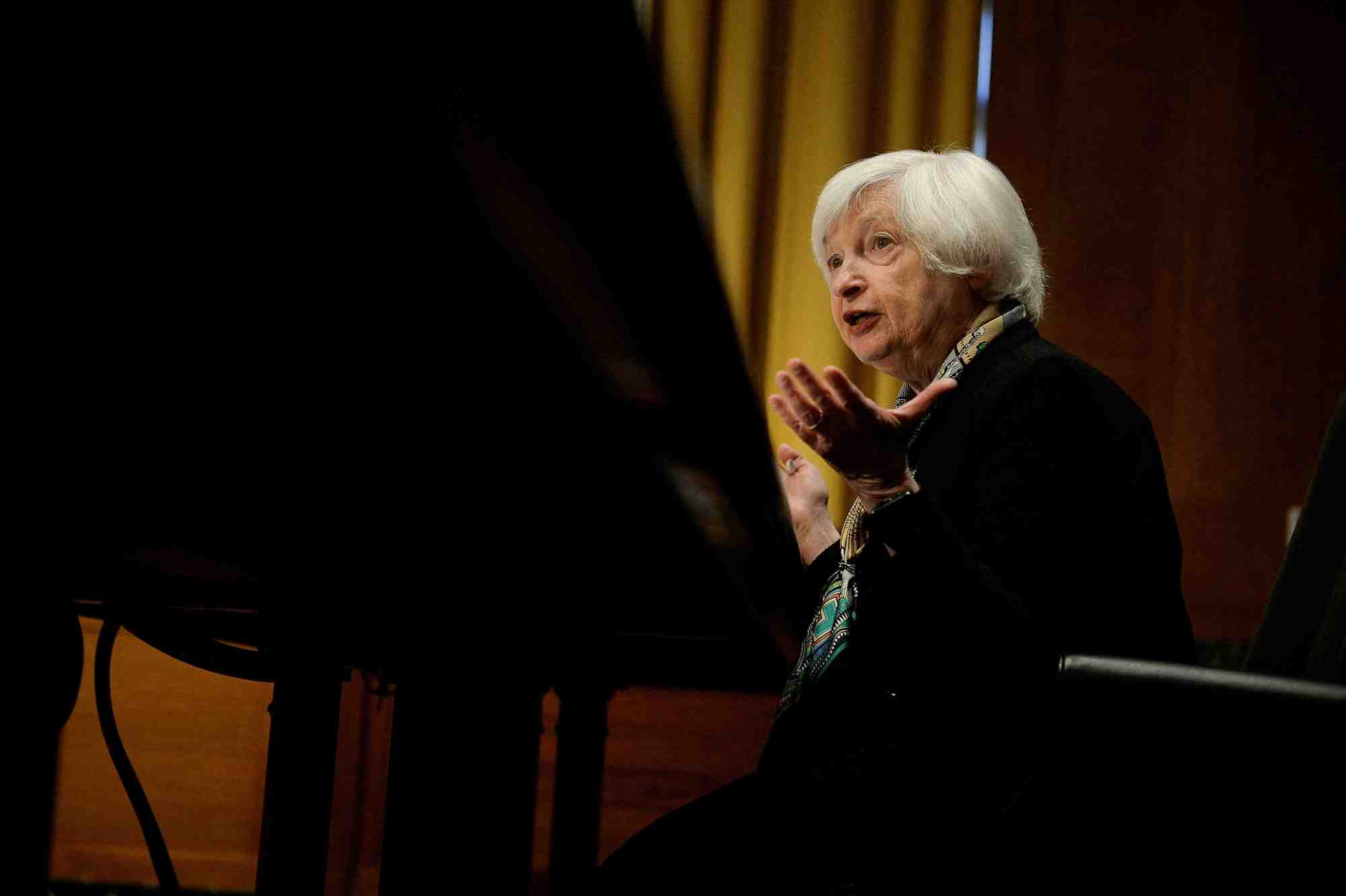 Photo de la secretaire au tresor janet yellen