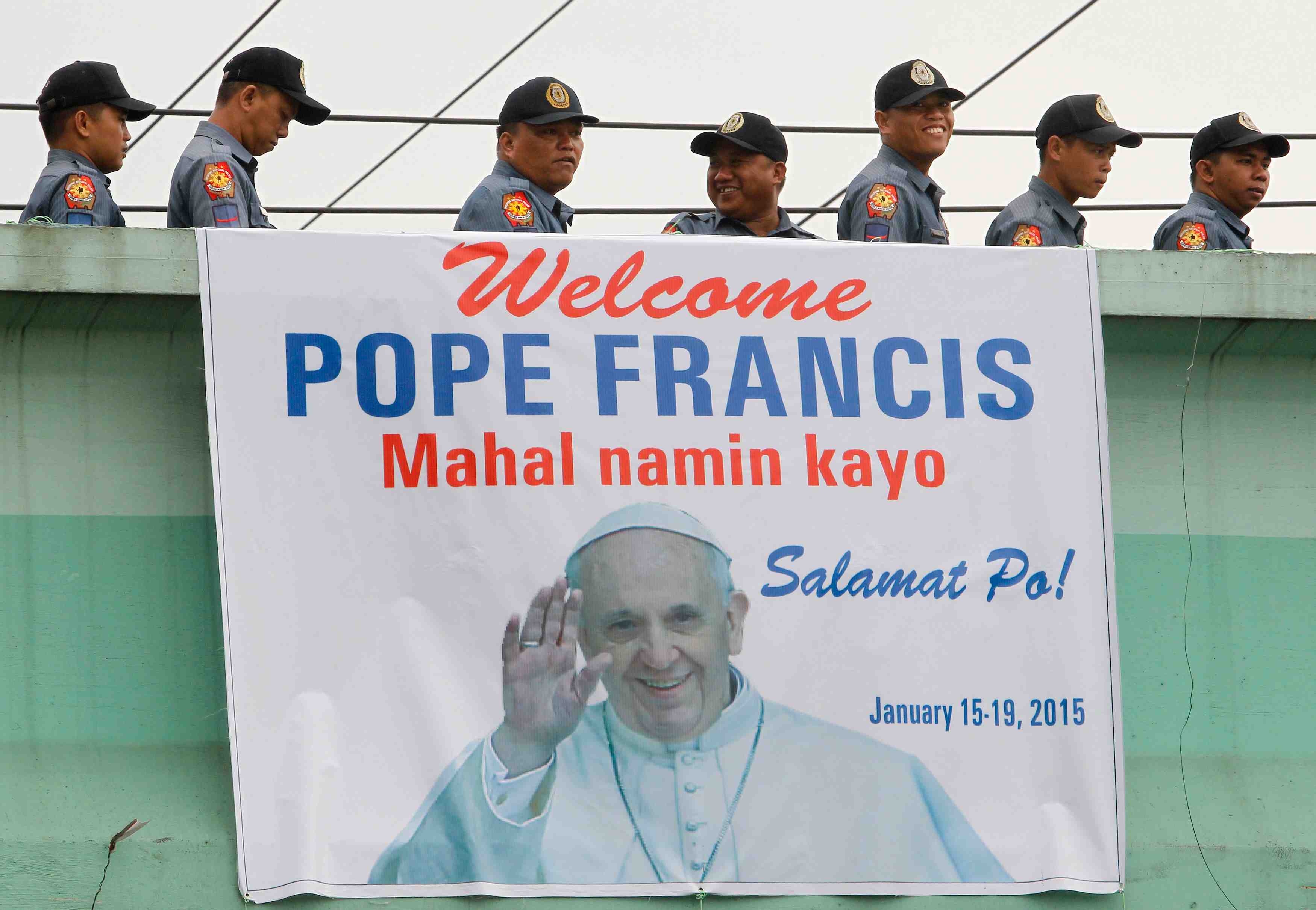 Le pape a manille