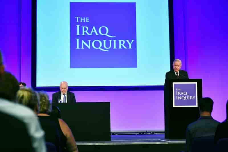 Les bases de l’intervention britannique en irak biaisees