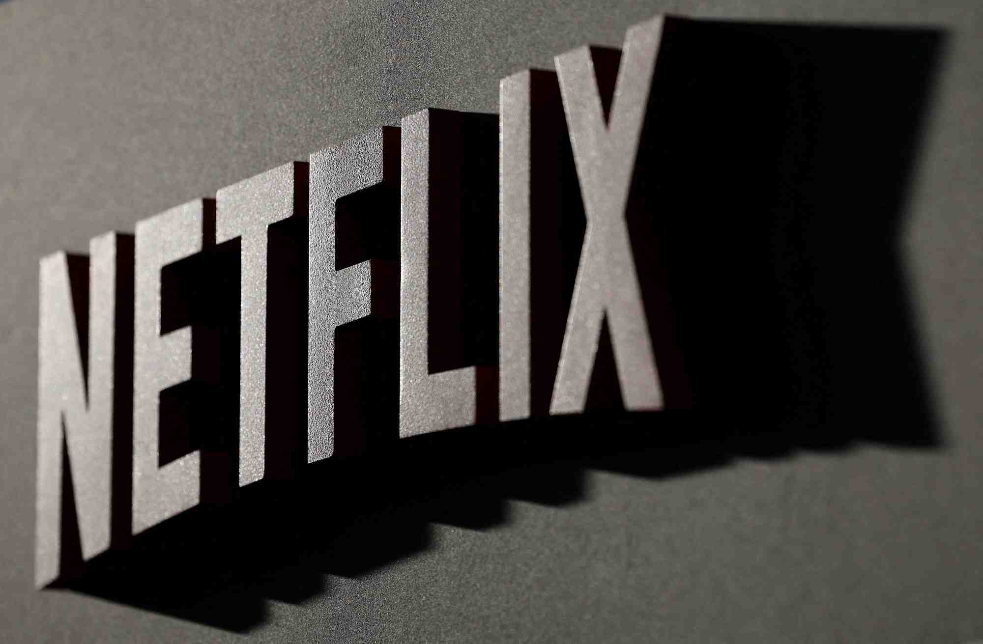 Photo d'archives du logo de netflix