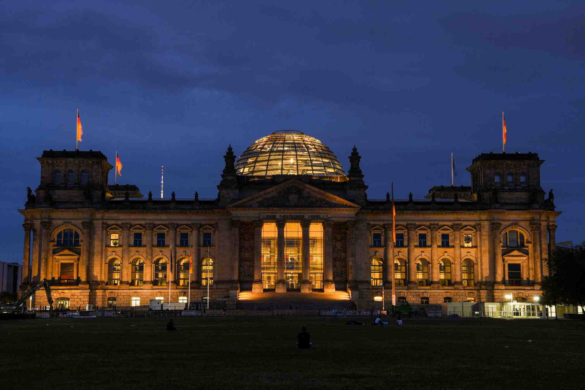 Vue generale du batiment du reichstag a berlin