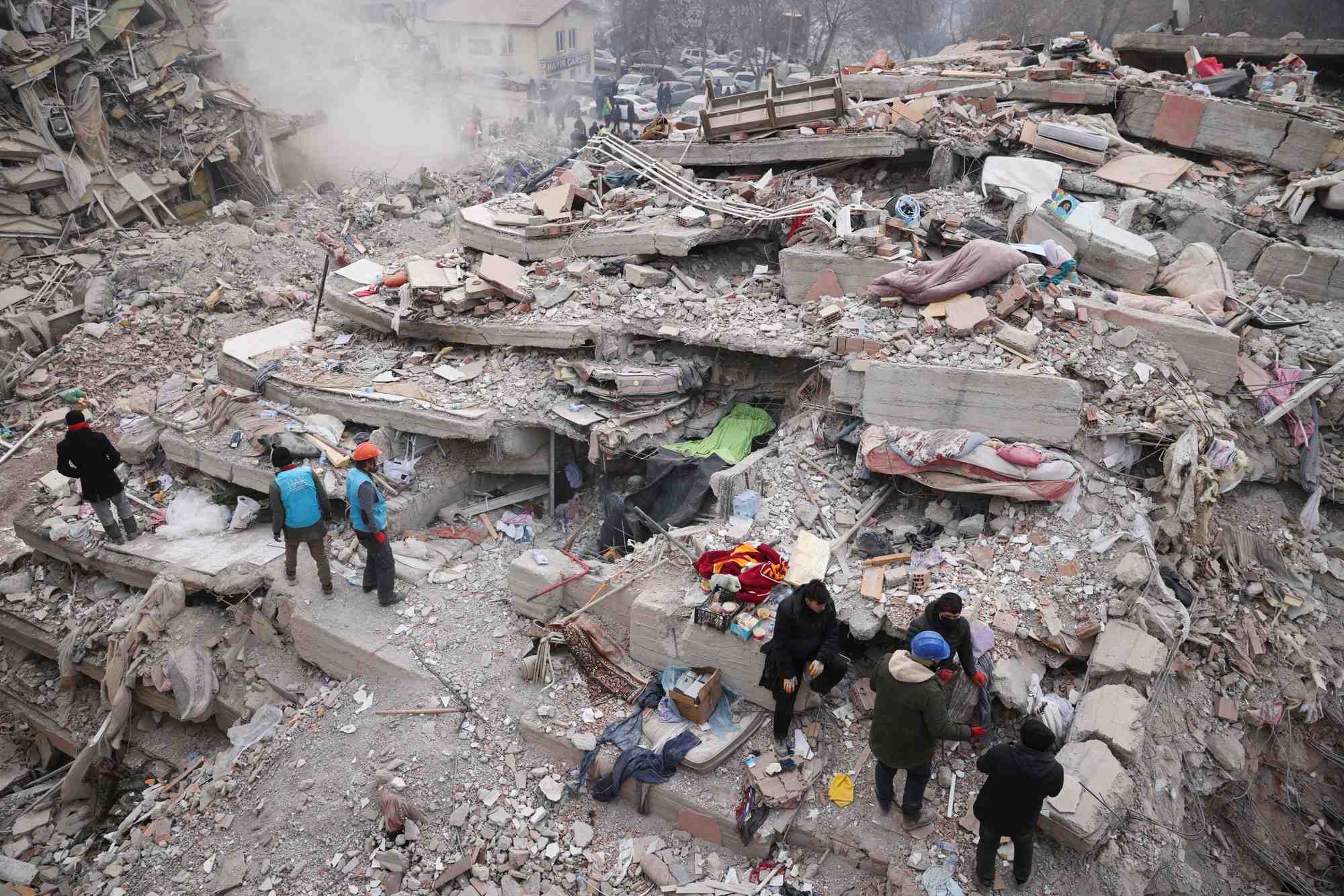 Consequences du tremblement de terre meurtrier a kahramanmaras, turquie