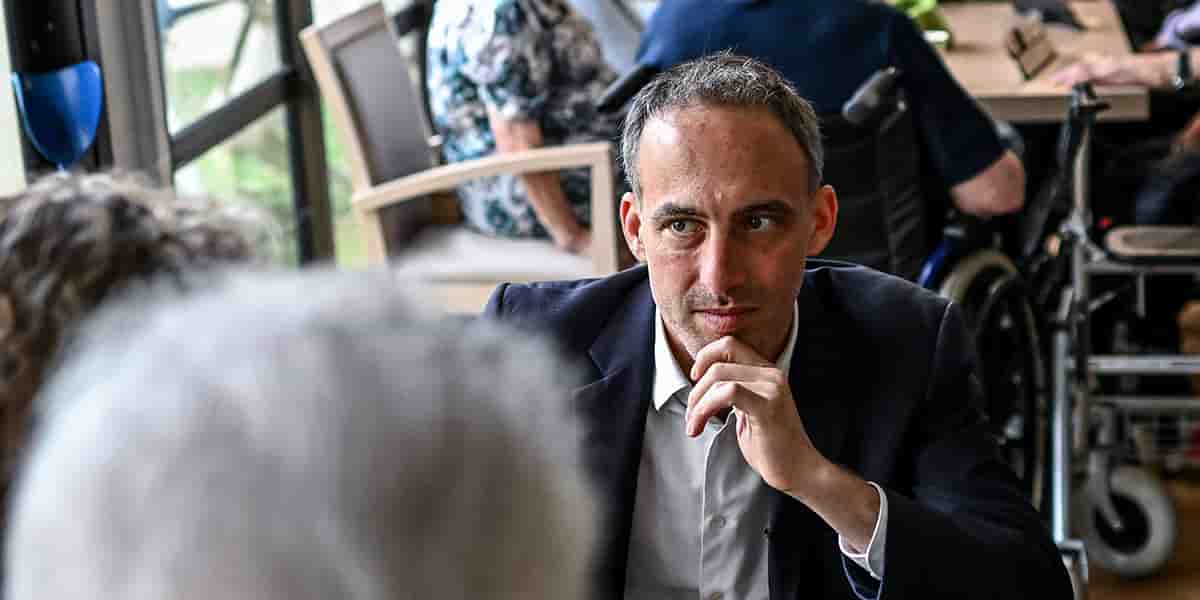 Raphaël Glucksmann, à Cestas Gironde, le 22 juin.