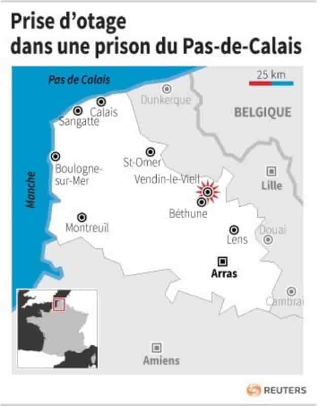 Prise d’otage dans une prison du pas-de-calais