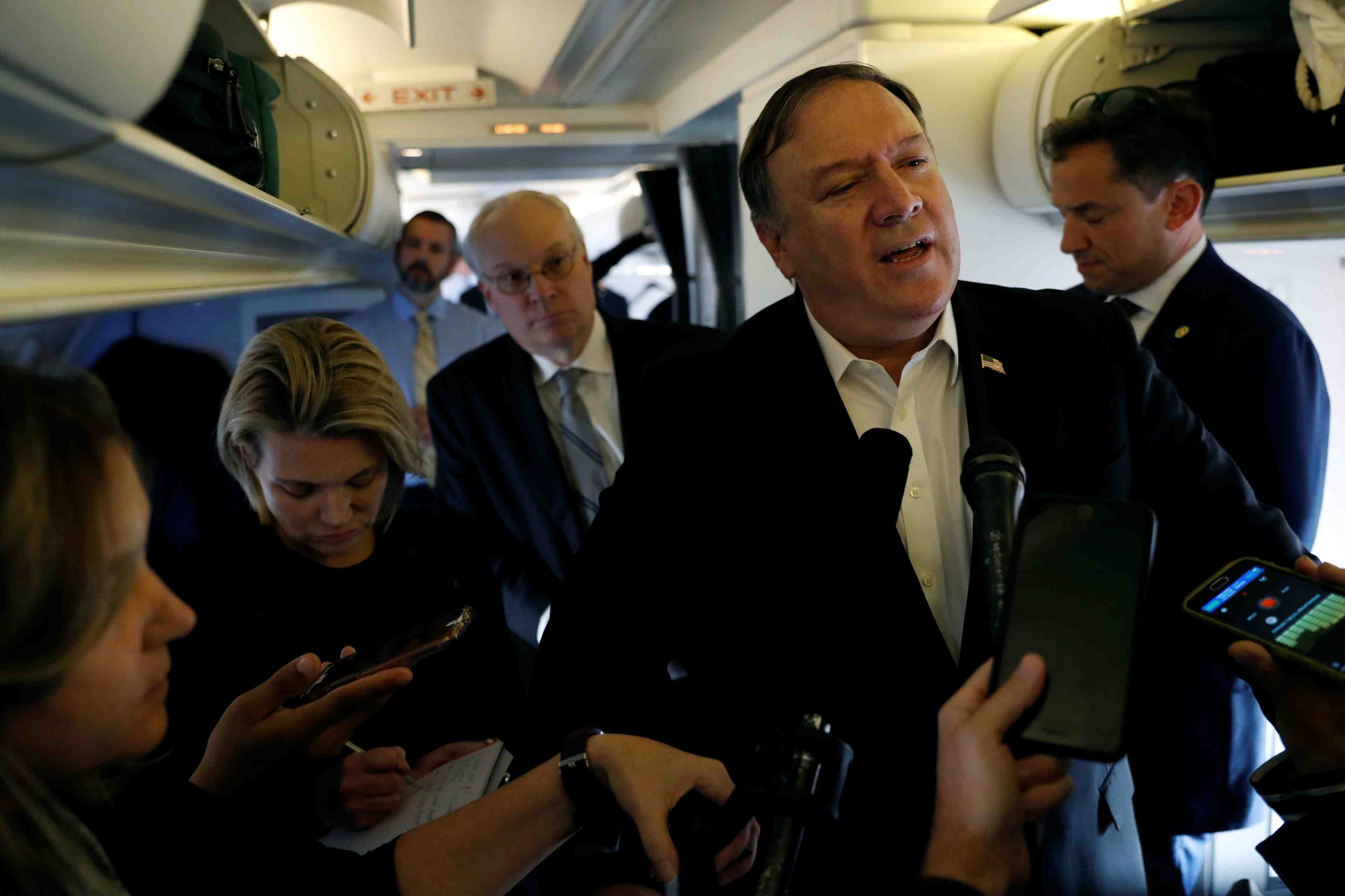 Pompeo n'a entendu aucun enregistrement indiquant que khashoggi a ete tue