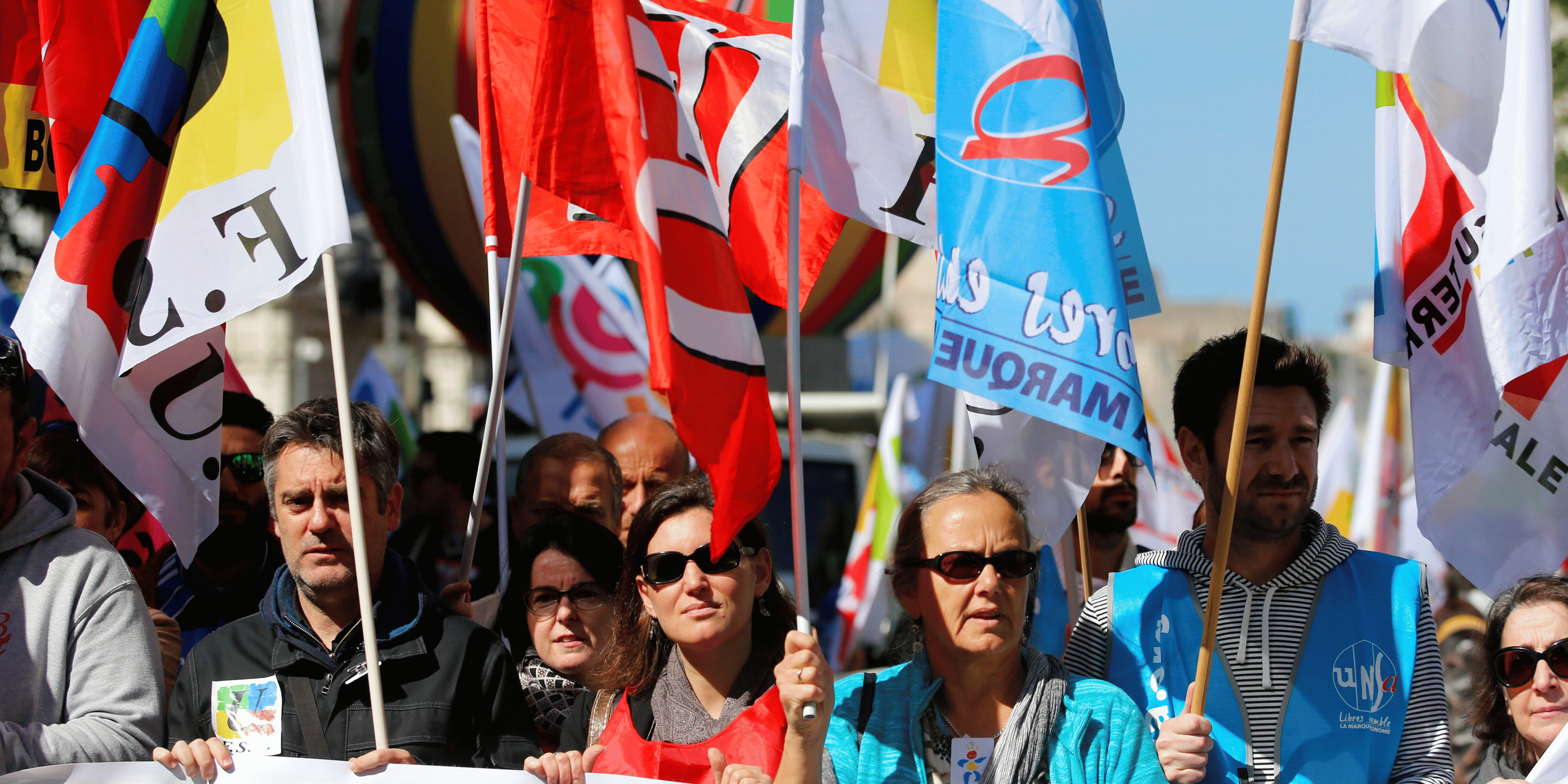 Les syndicats de fonctionnaires dans la rue contre le gouvernement