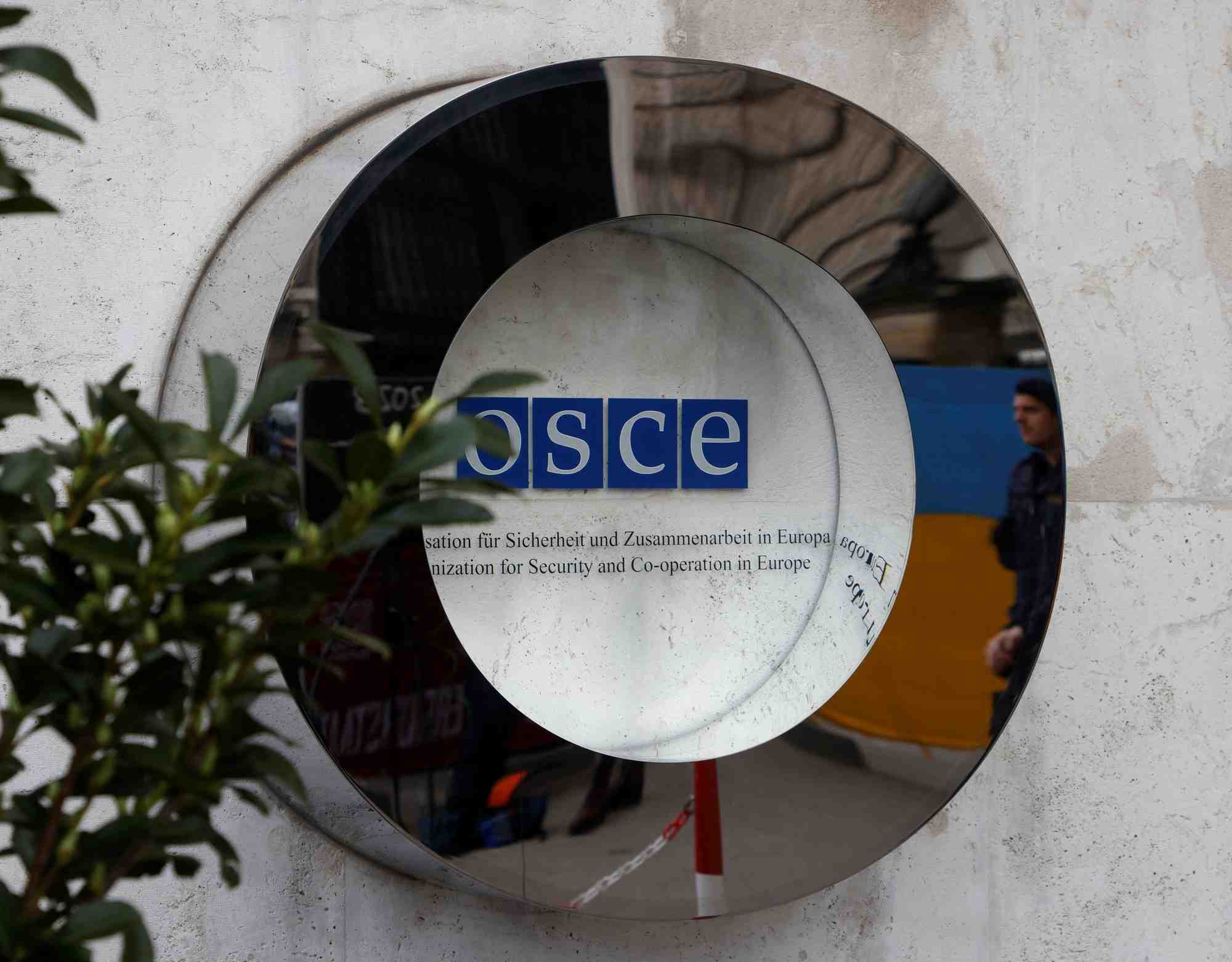 Photo du logo de l'osce (organisation pour la securite et la cooperation en europe)