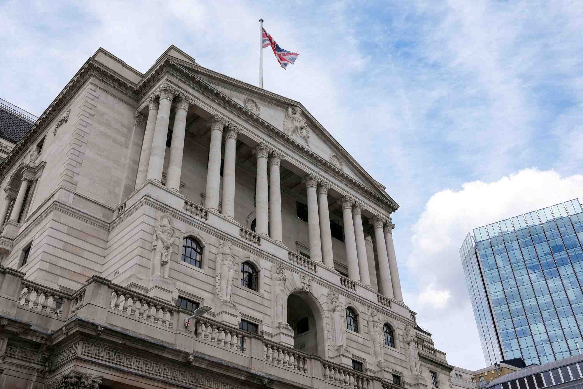 Photo d'archives du siege de la banque d'angleterre
