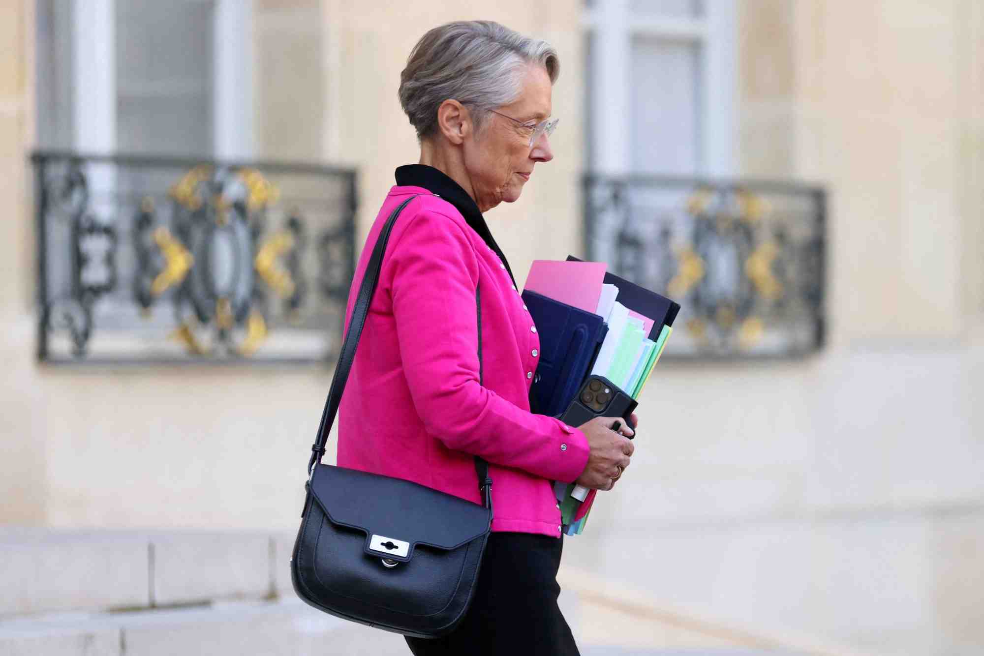La premiere ministre elizabeth borne au palais de l'elysee