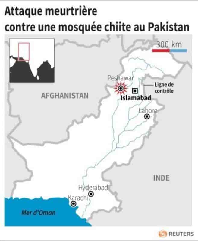 Attaque meurtriere contre une mosquee chiite au pakistan