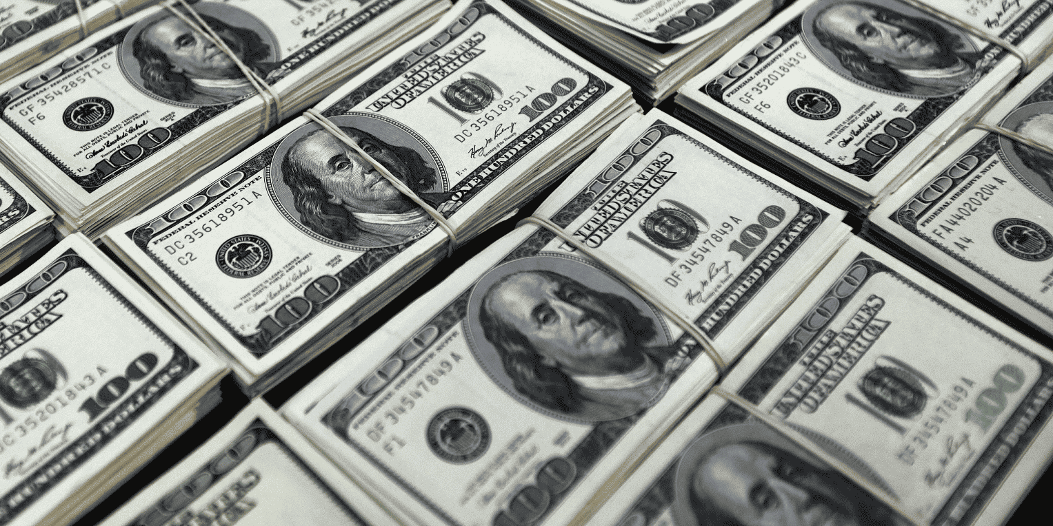 Dollars, billet vert, monnaie