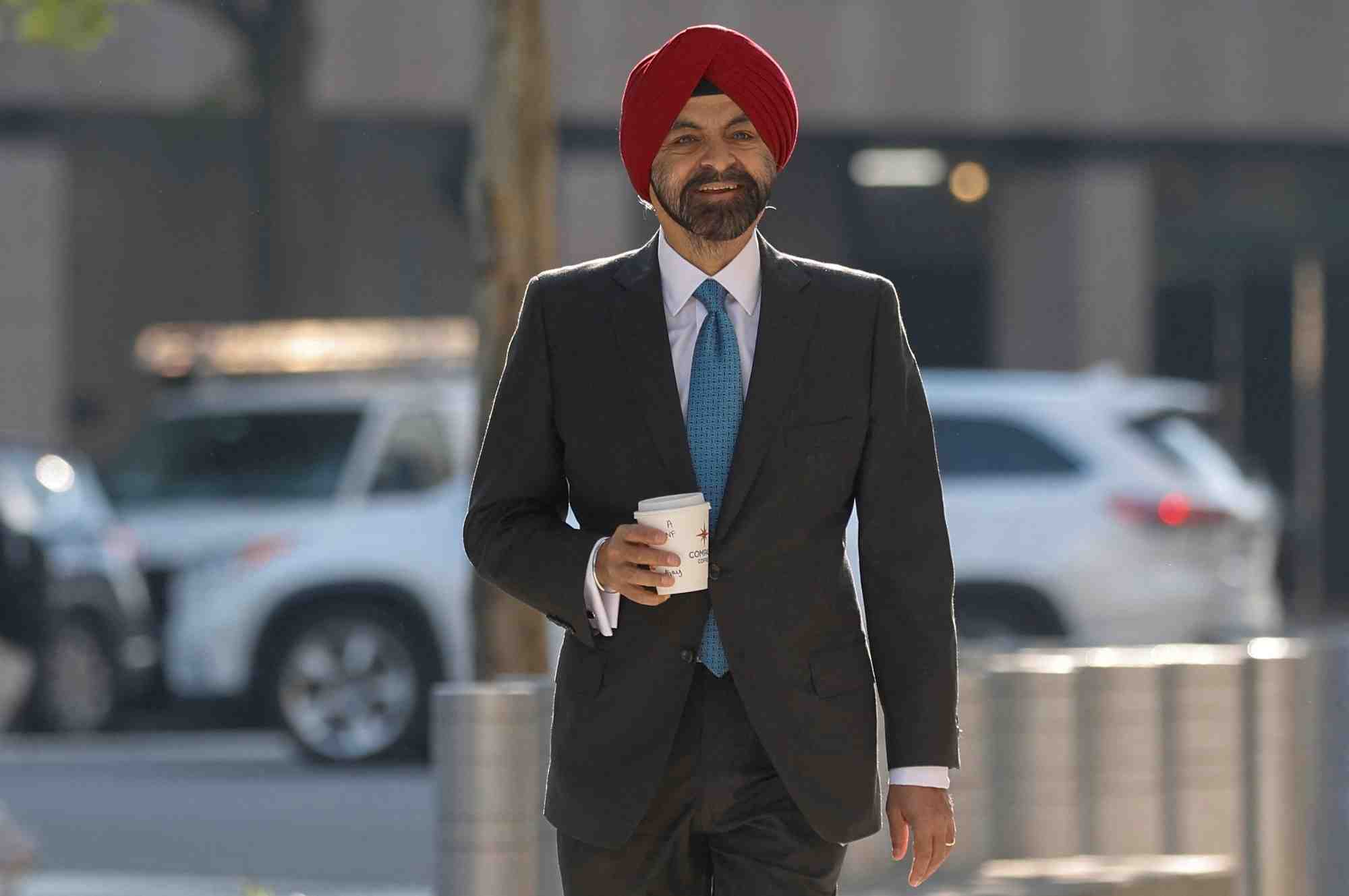 Photo du president de la banque mondiale ajay banga