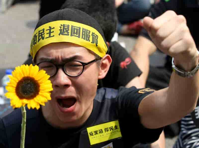 Manifestation à Taïwan contre un pacte commercial avec Pékin