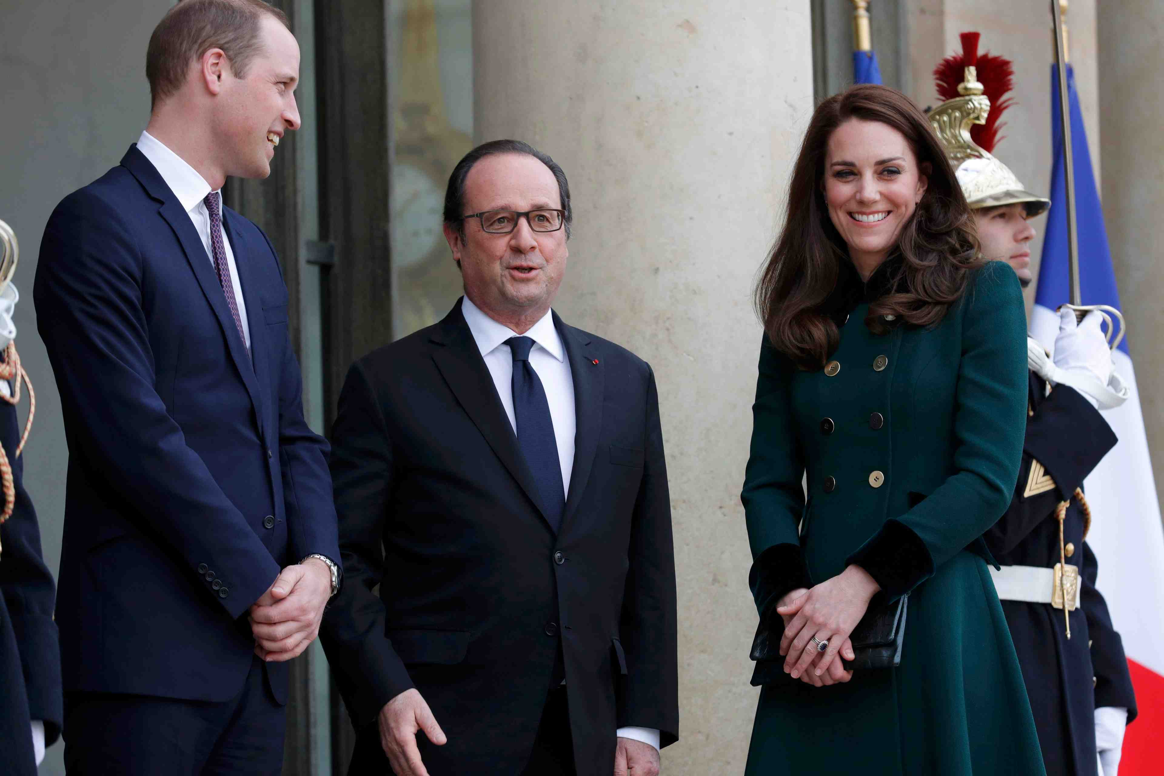 Kate et william d'angleterre recus pour la premiere fois a l'elysee