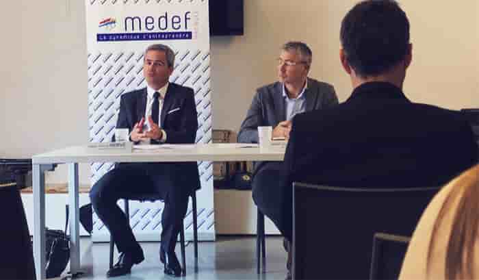 Samuel Hervé, président du Medef Hérault Montpellier, présente l