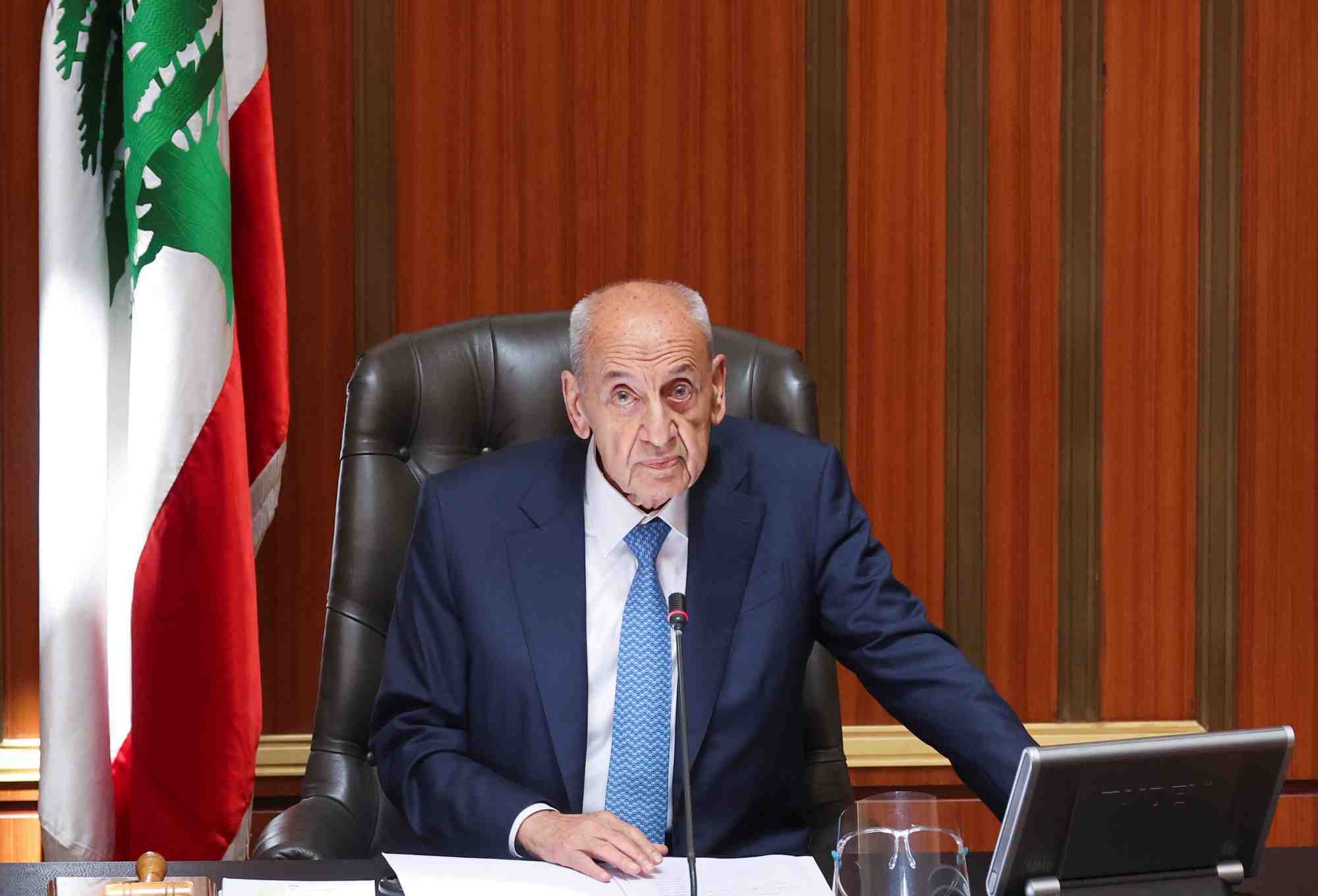 Le chiite nabih berri reelu president du parlement libanais