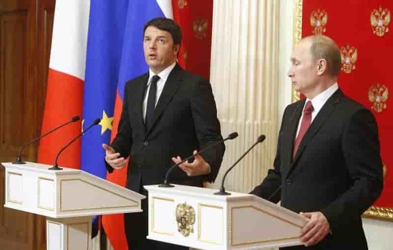 Vladimir poutine cherche le soutien de matteo renzi sur l'ukraine