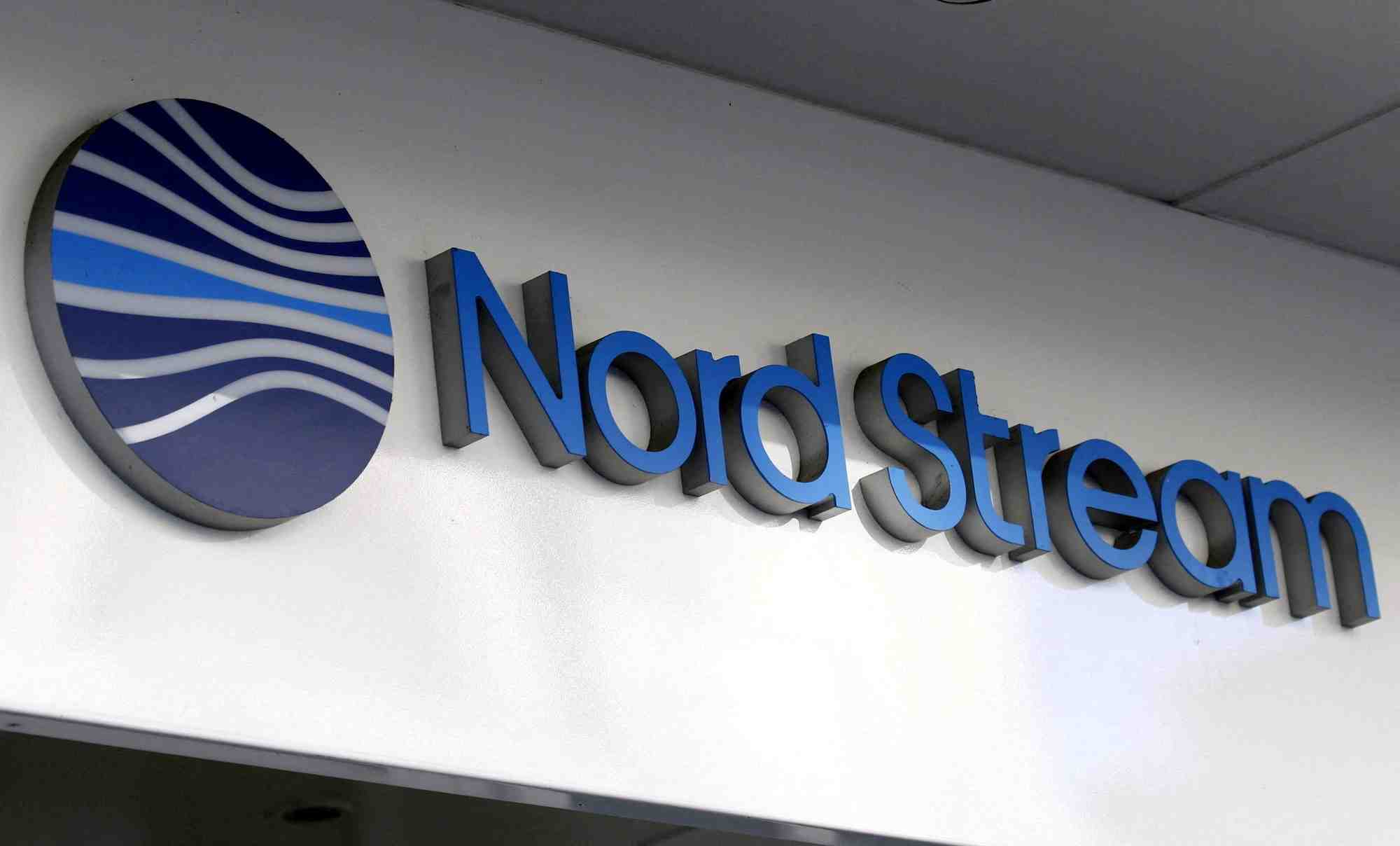 Le logo de nord stream au siege de nord stream ag a zoug, en suisse