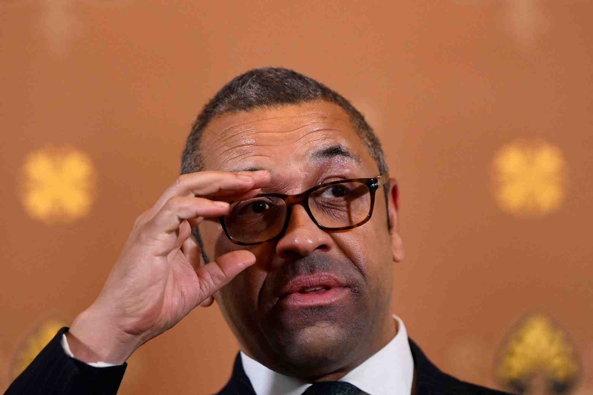 Le ministre britannique des affaires etrangeres, james cleverly
