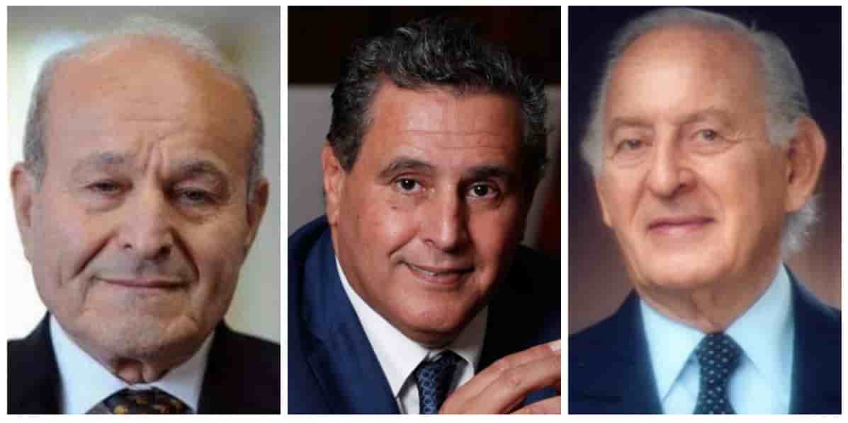 Issad Rebrab, Aziz Akhannouch et Othman Benjelloun.