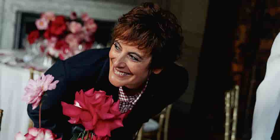 Inès de la Fressange à Londres en octobre lors d’un dîner Roger Vivier.