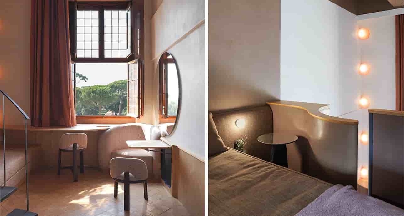 La designeuse Constance Guisset s'est appliquée à restituer la dimension onirique de la Villa Médicis à travers son mobilier.