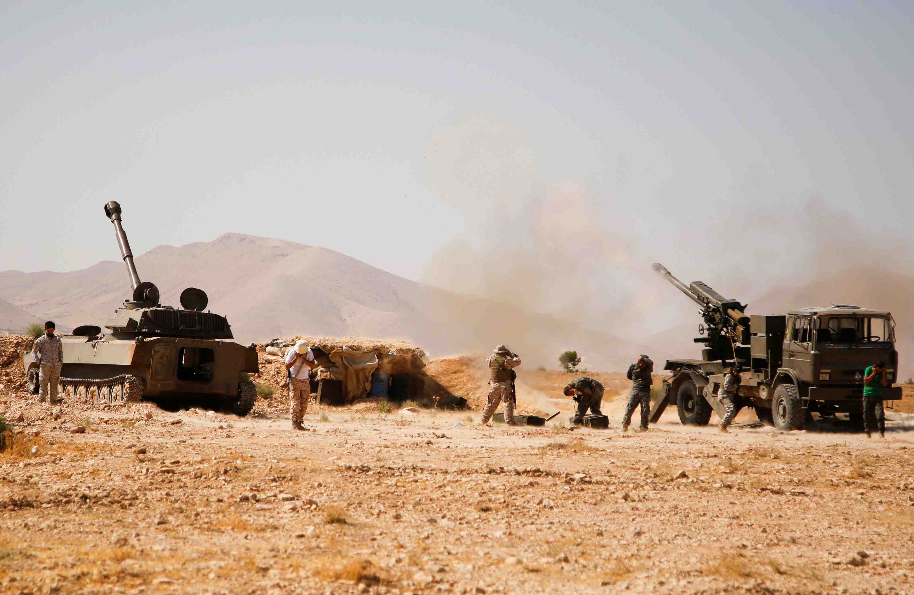 Le convoi d'elements de l'ei encore en zone gouvernementale syrienne