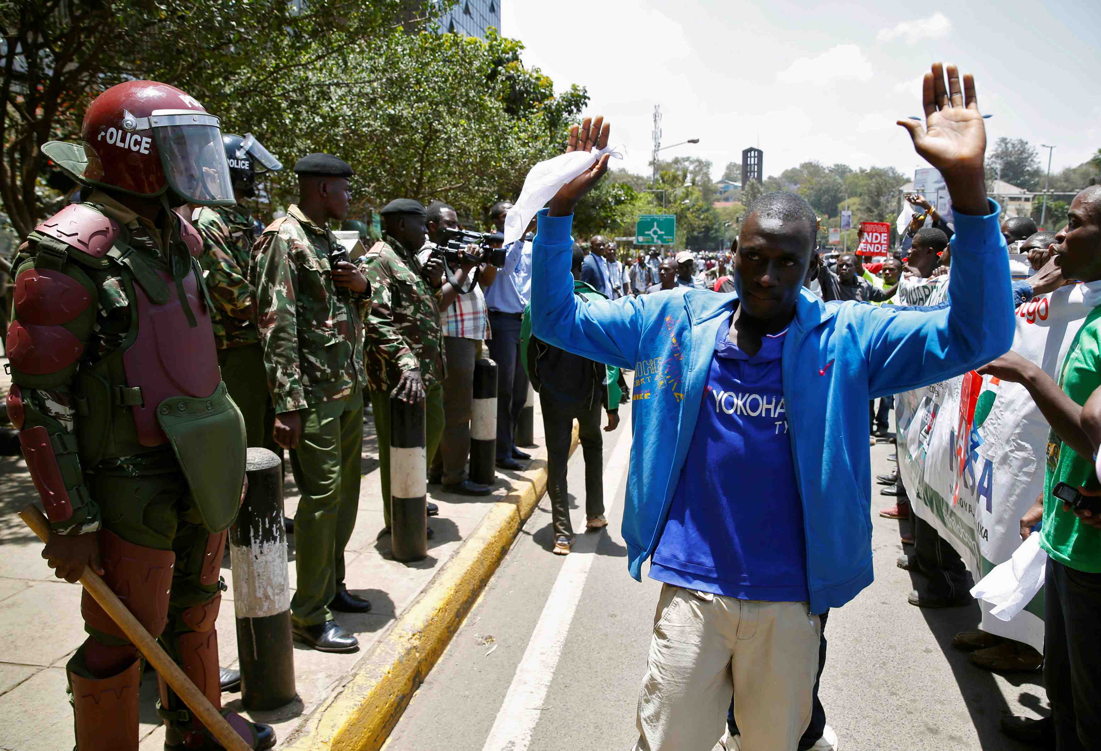 Manifestation au kenya, ou les violences d'aout ont fait 37 morts