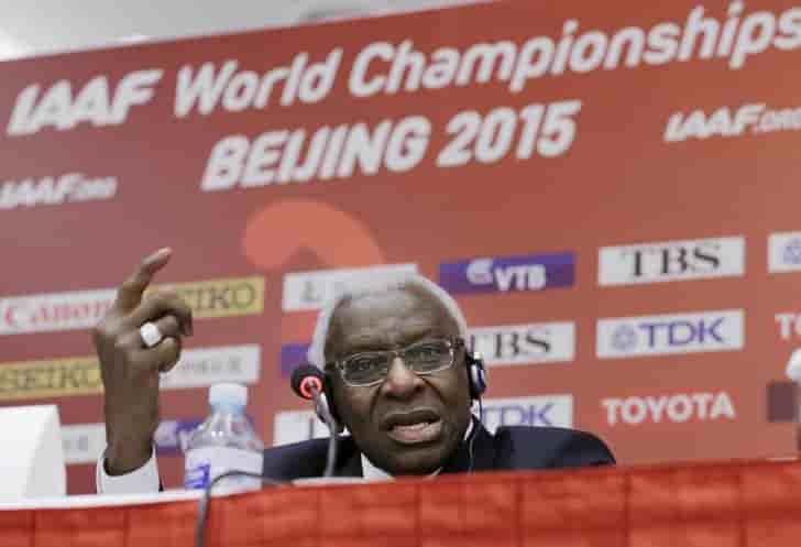 Lamine diack juge responsable de la corruption a l'iaaf