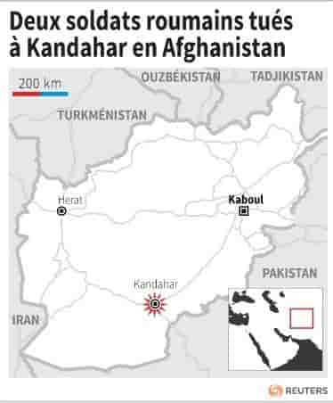 Deux soldats roumains tues a kandahar en afghanistan