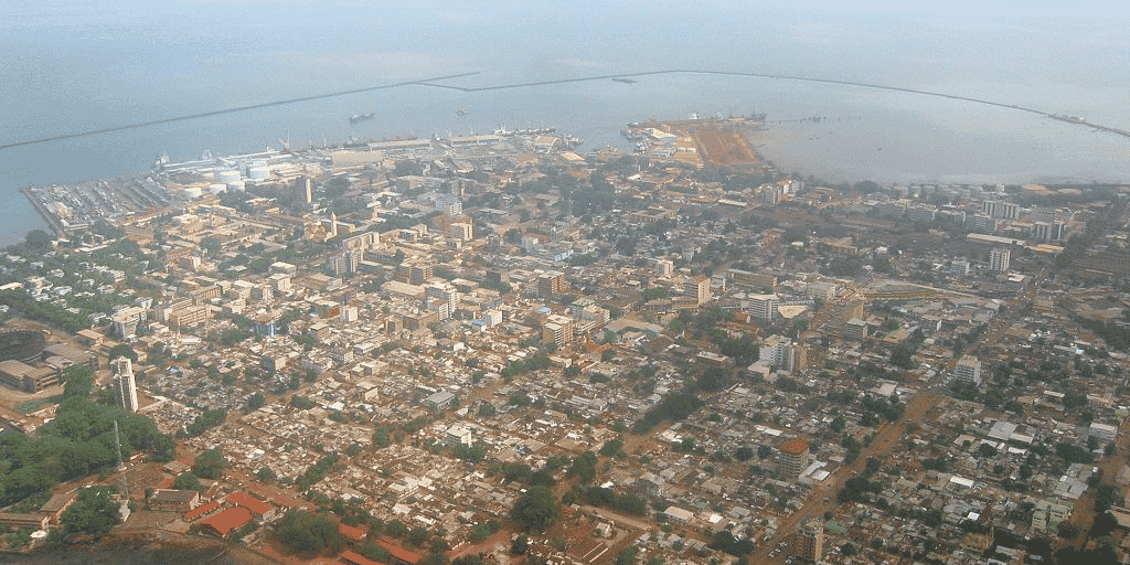 Conakry vue aerienne Guinée