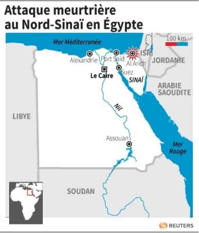 Attaque meurtriere au nord-sinai en egypte