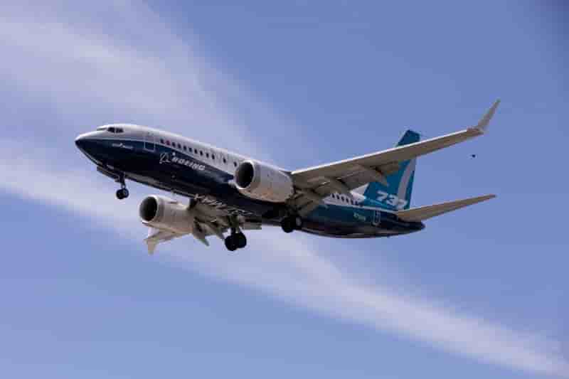 Vol d'essai du 737 max de boeing en chine, rapporte flightradar24
