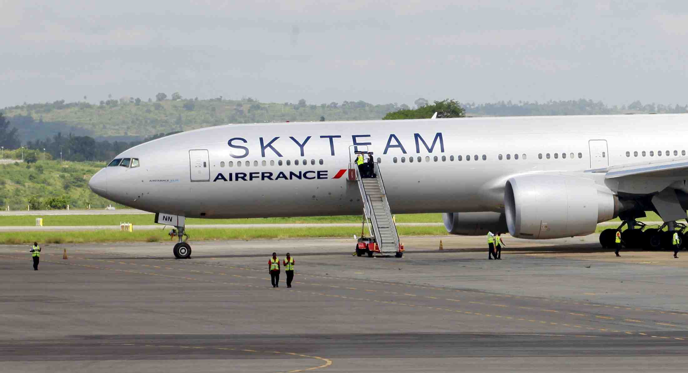Une garde a vue apres l'alerte sur le vol air france