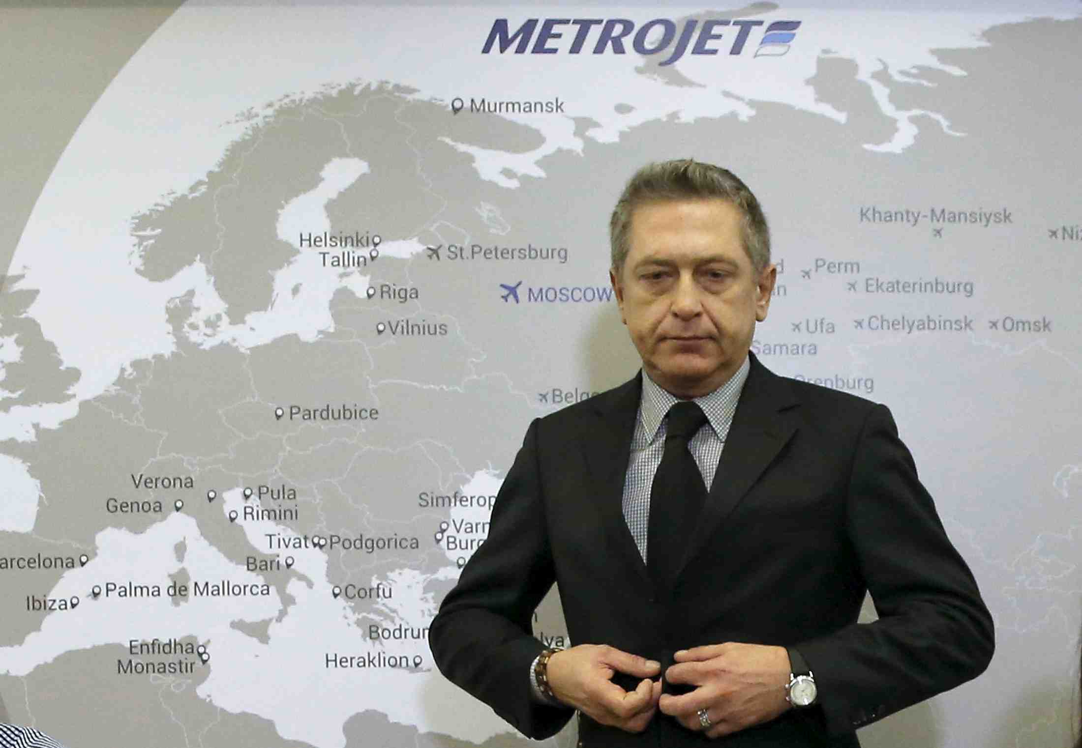 Metrojet exclut probleme technique ou erreur humaine dans l'accident de l'a321