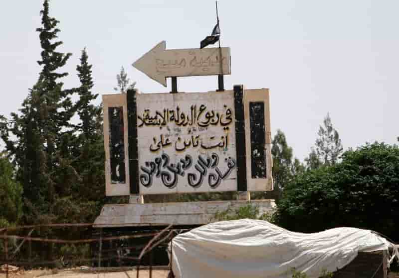 Riposte de l'ei dans le nord de la syrie
