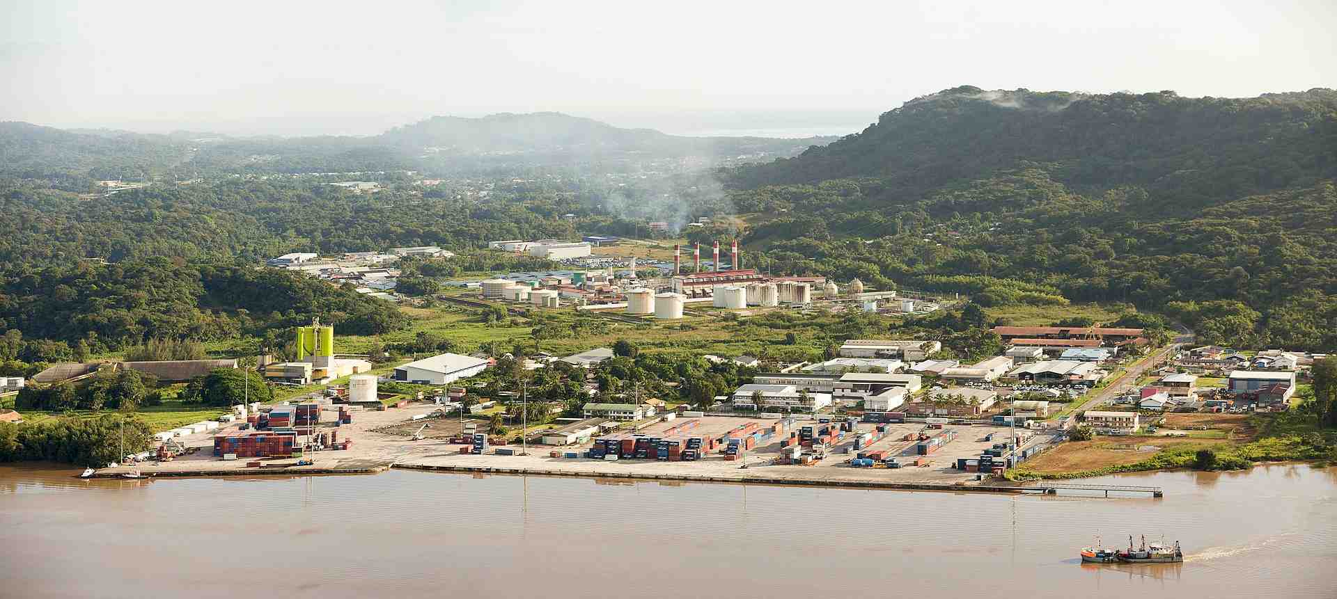 Guyane, Degrad des Cannes, centrale thermique