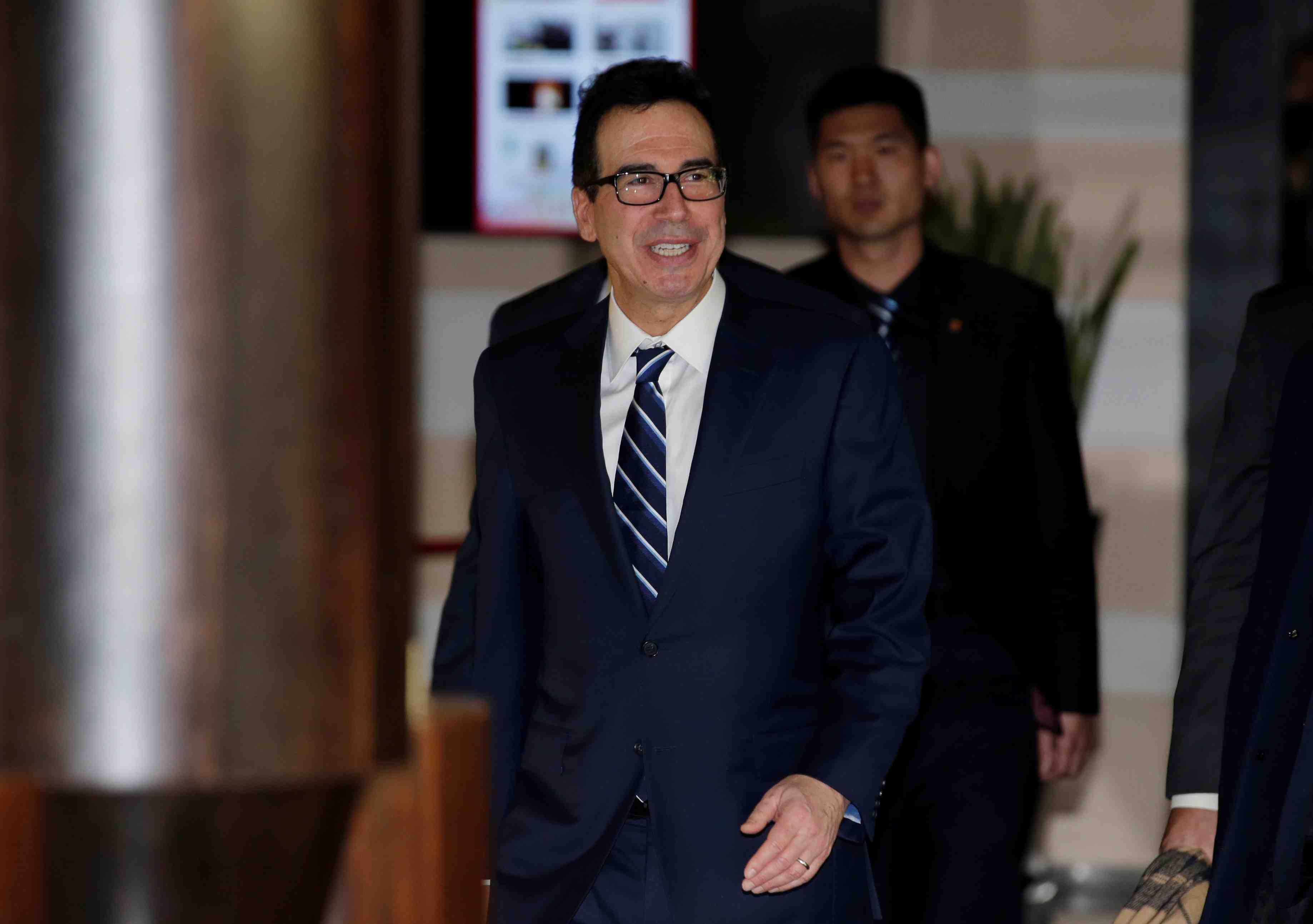 Les discussions usa-chine se passent bien, assure mnuchin