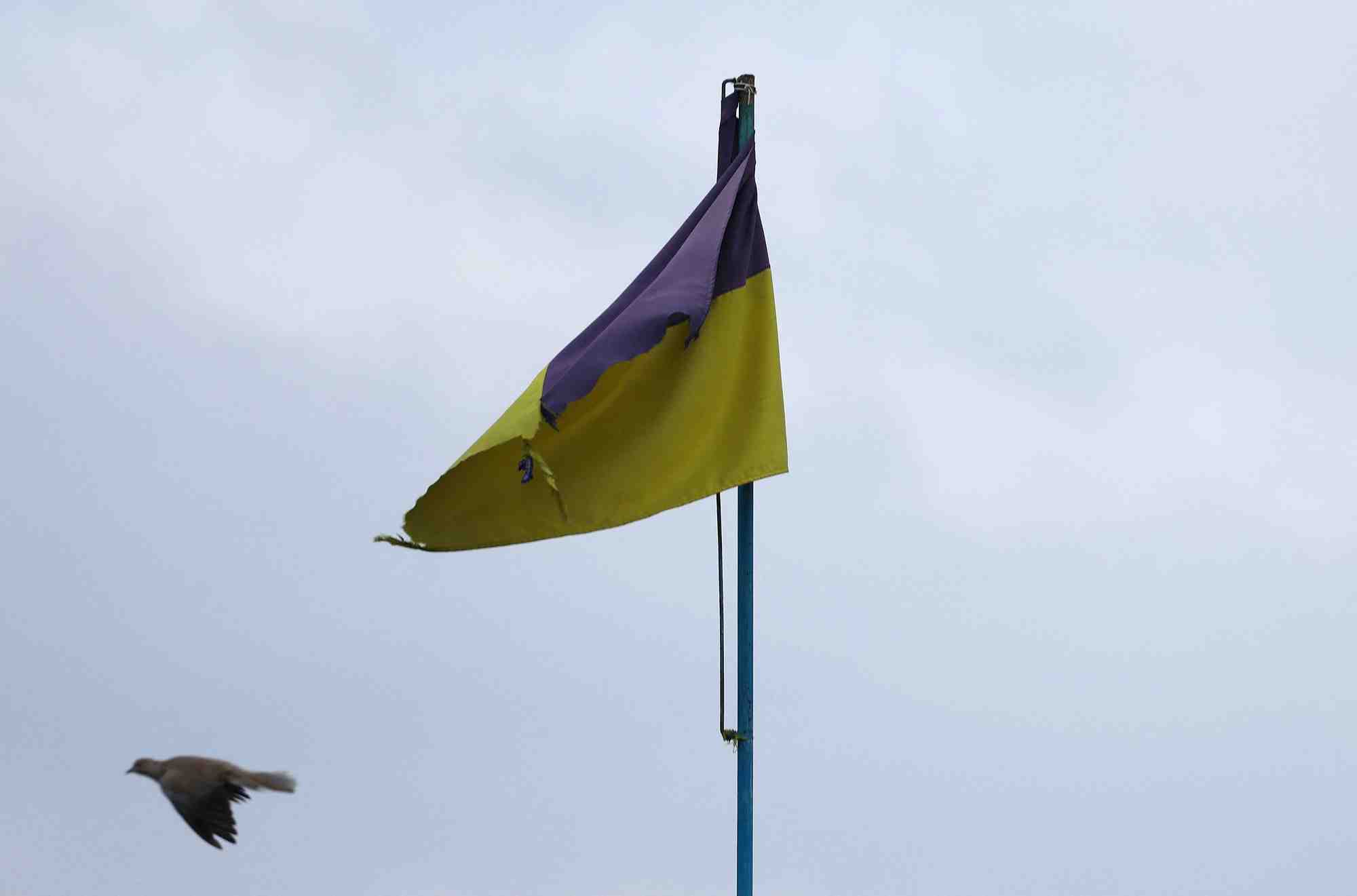 Un drapeau ukrainien