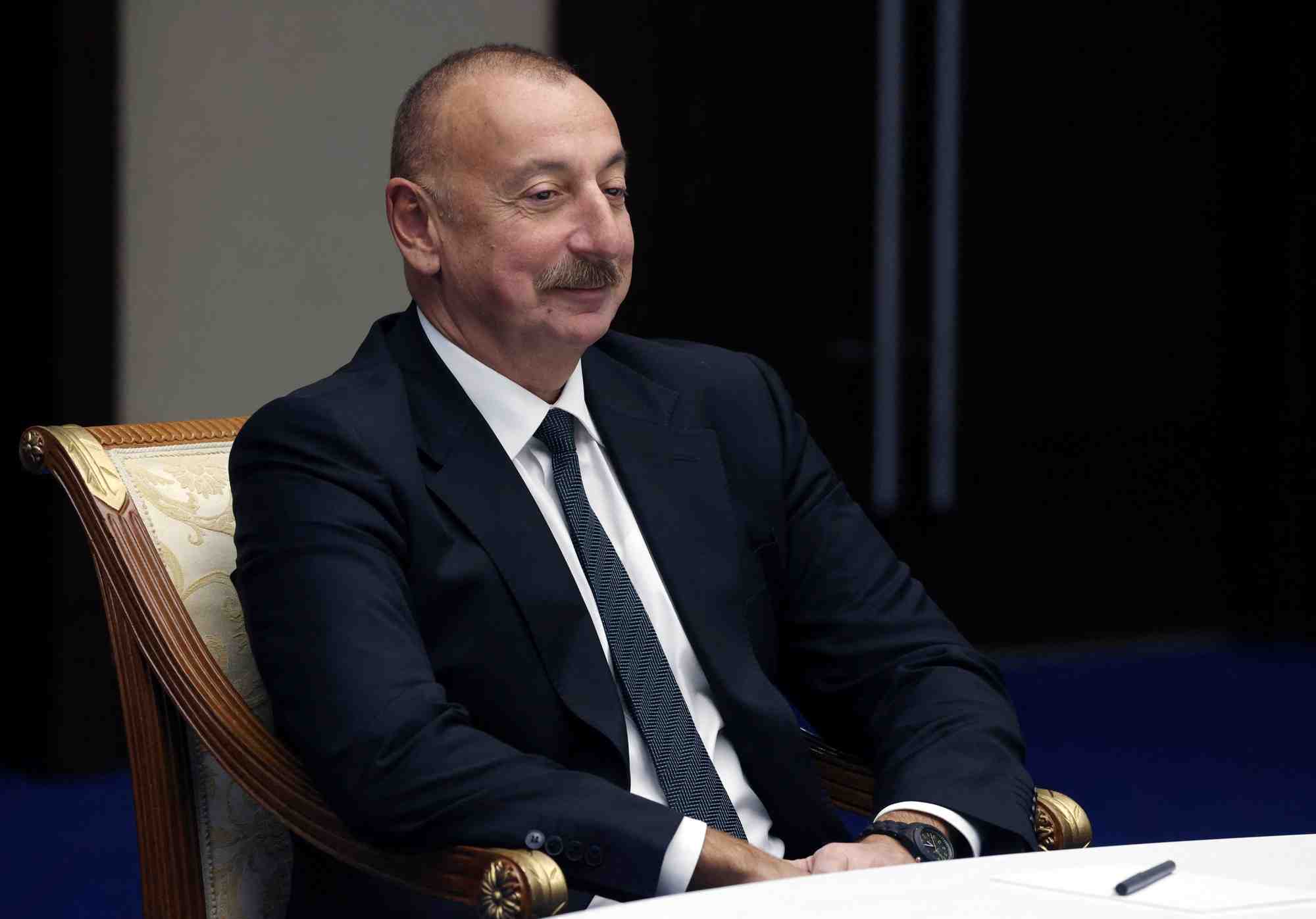 Photo du president azerbaidjanais, ilham aliev