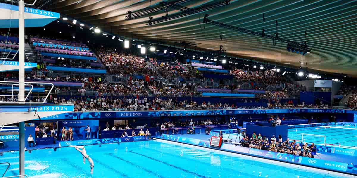 Le Centre aquatique olympique de Saint-Denis est le plus important équipement construit pour Paris 2024.