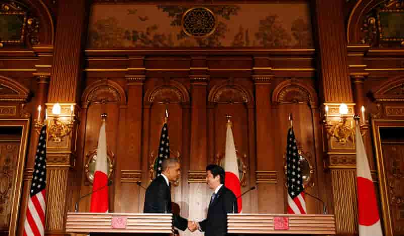 Abe salue un progrès historique entre le Japon et les Etats-Unis