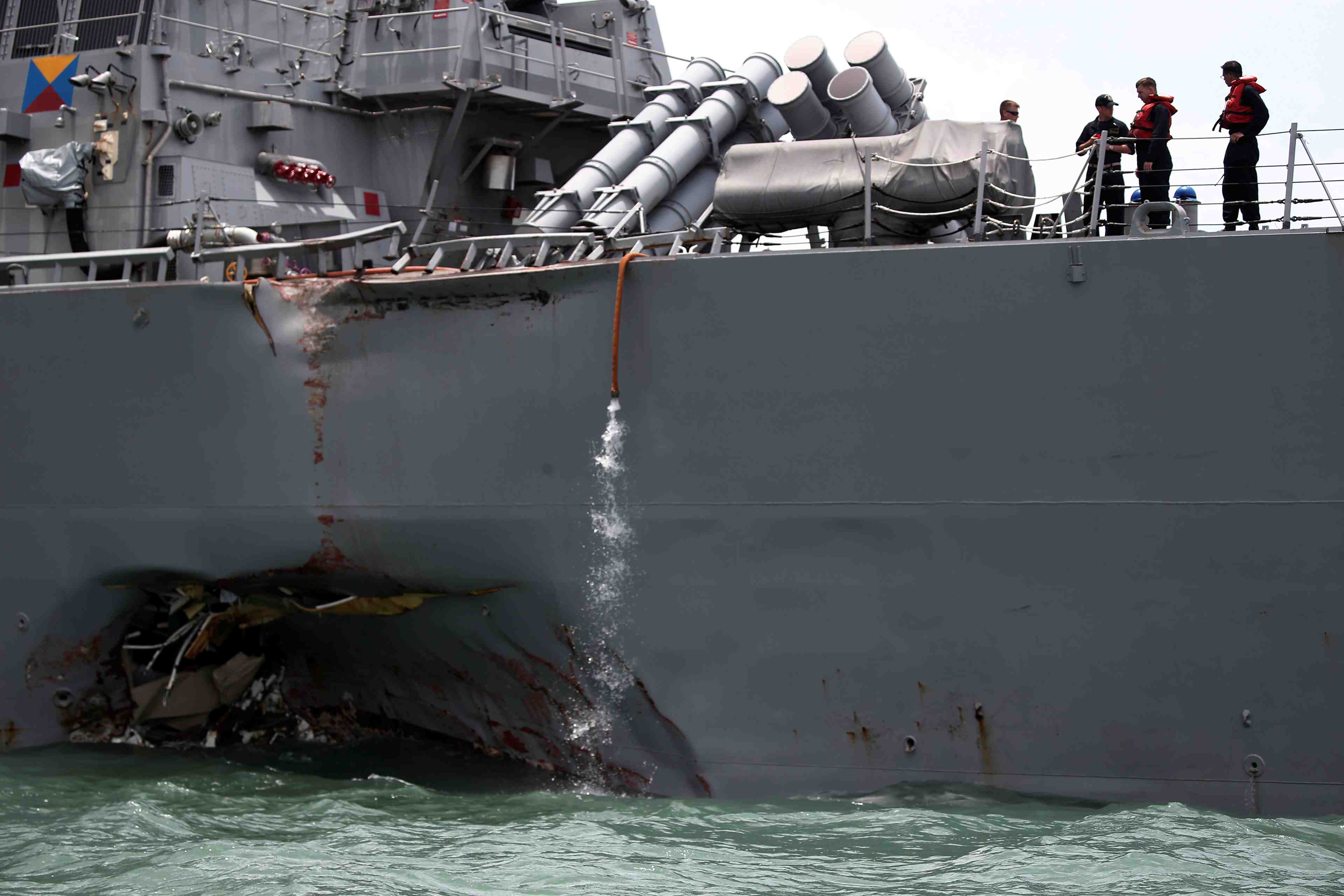 L'us navy a retrouve les restes des marins de l'uss john s. mccain