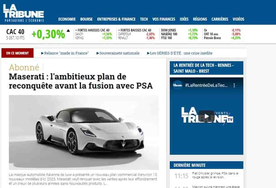 site La Tribune