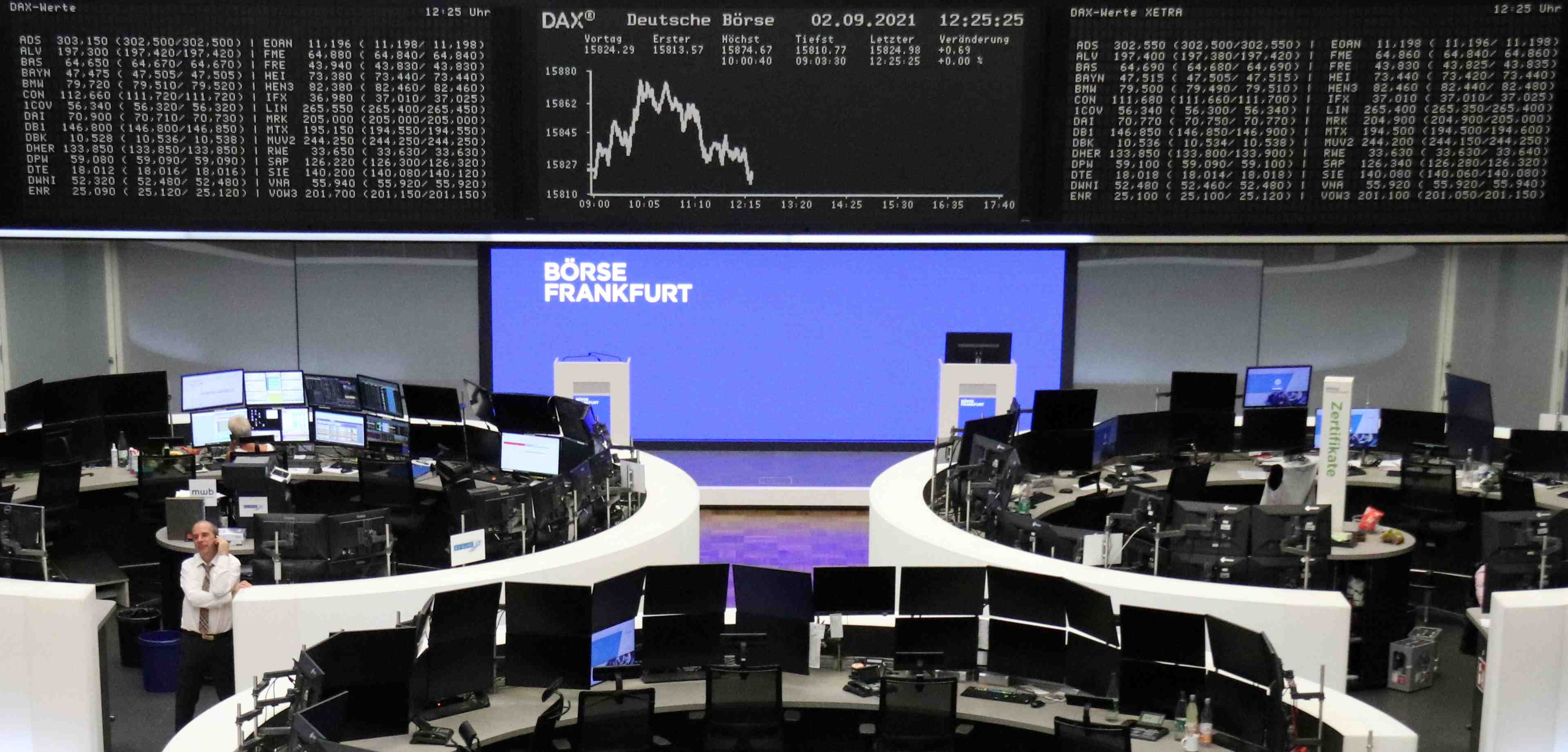 German share price index dax graph is pictured at the stock exchange in frankfurt