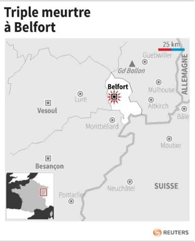 Triple meurtre à Belfort, un suspect en garde à vue