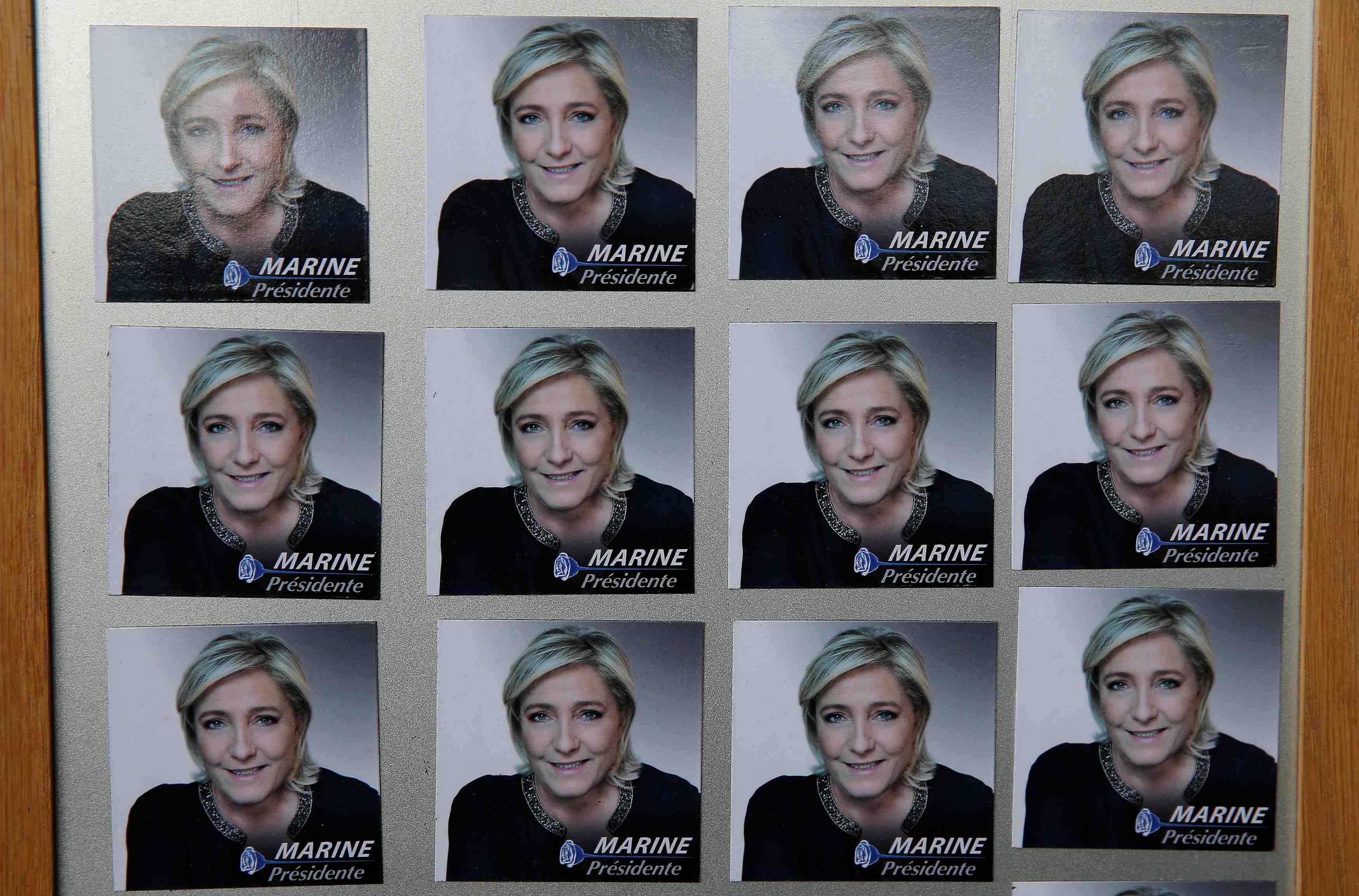 Le pen devance ses concurents dans un sondage opinionway