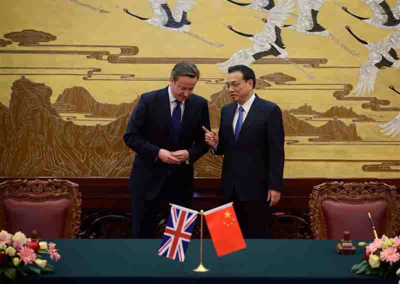 David Cameron défend un accord commercial entre Pékin et l'UE